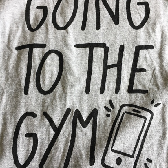 Light grey “Going to the Gym” T-shirt - Picture 3 of 4